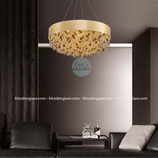 Đèn chùm pha lê thân đồng DC516B