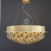 Đèn chùm pha lê thân đồng DC516B