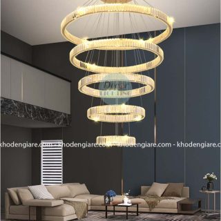 Đèn chùm thông tầng pha lê hiện đại TT1090