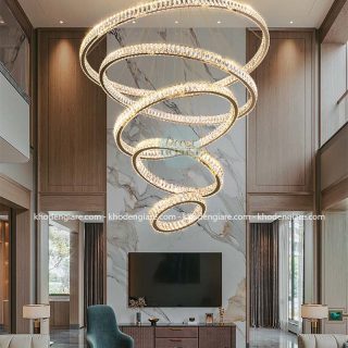 Đèn chùm thông tầng pha lê hiện đại TT1090