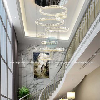 Đèn thả thông tầng pha lê cao cấp TT1089