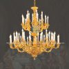 Đèn chùm đồng mạ vàng cao cấp DC8084