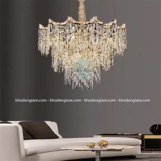 Đèn chùm pha lê phòng khách DC554