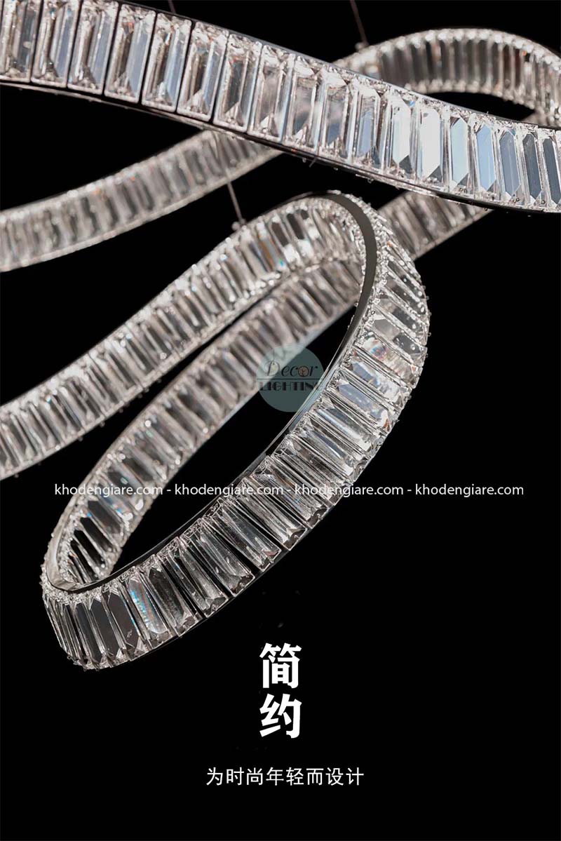 Đèn chùm pha lê thông tầng DC556