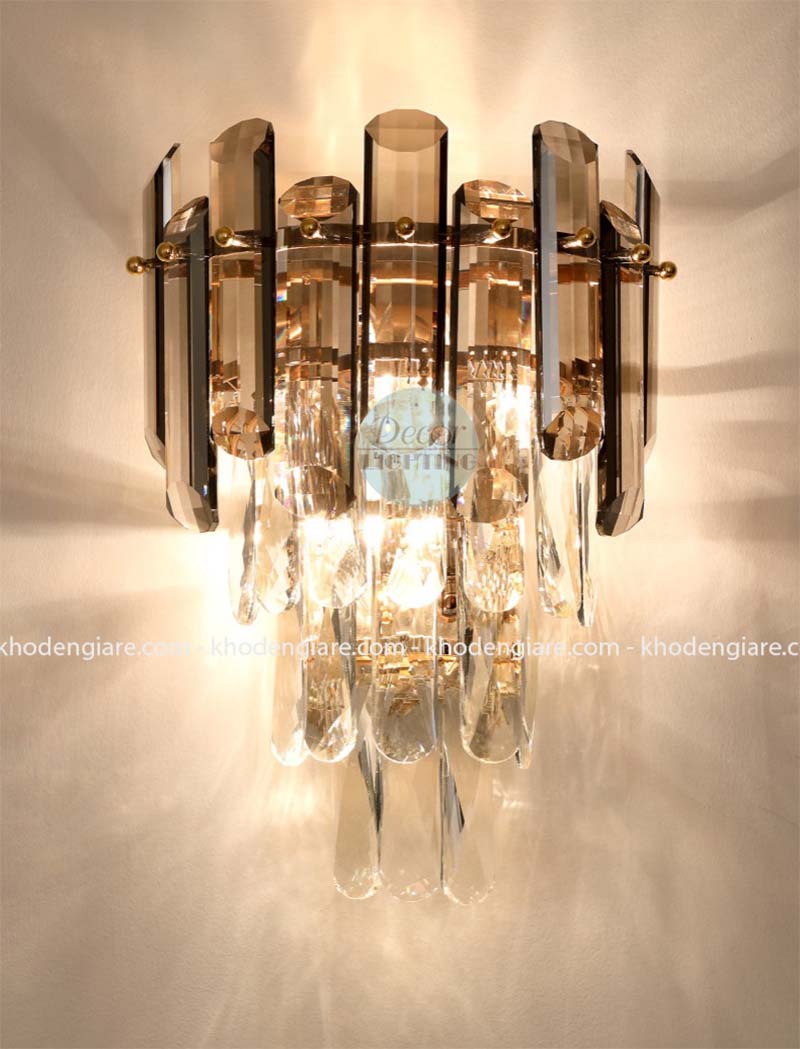 Đèn tường pha lê phòng khách TPL005