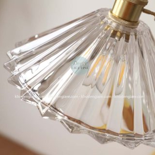 Đèn thả chao thủy tinh hình nón DC126