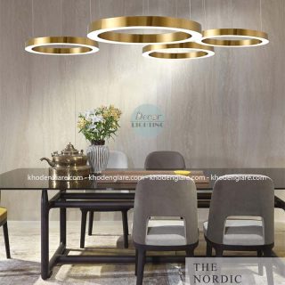 Đèn thả vòng mạ titan cao cấp DC384