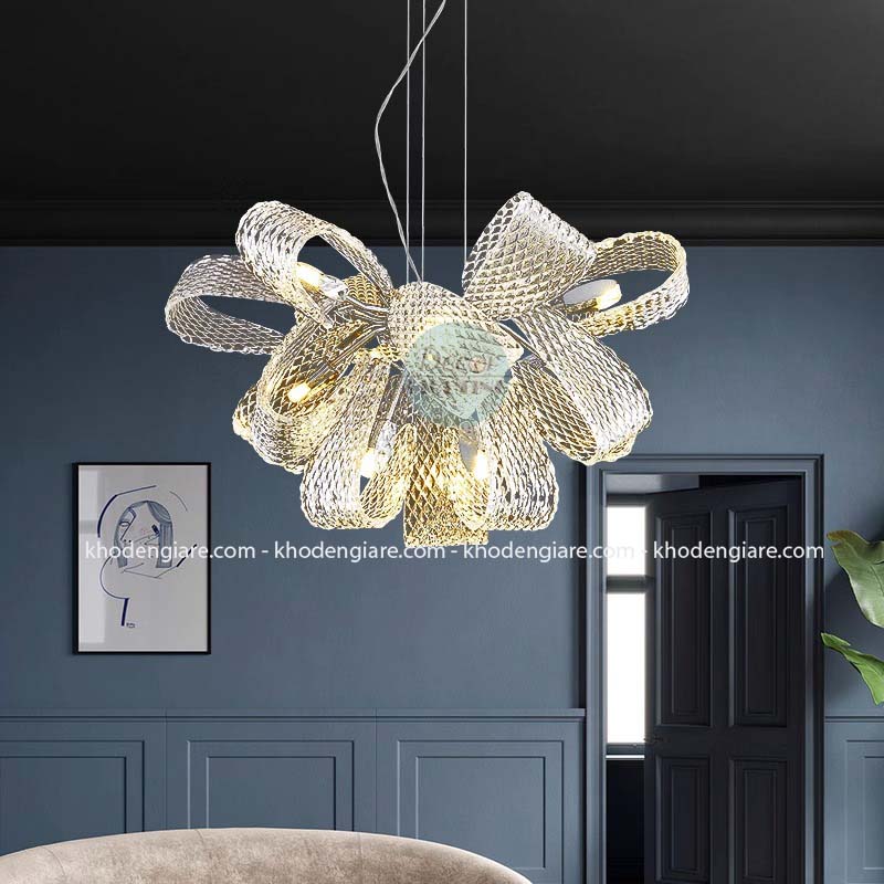 Đèn thả pha lê hình nơ D300