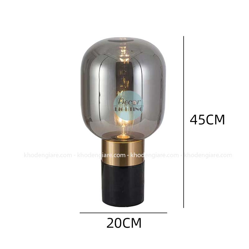 Đèn bàn chao thủy tinh DC/DB-3607