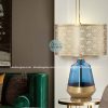 Đèn bàn thân thủy tinh chao vải DC/DB-3586
