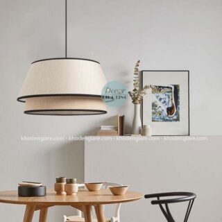 Đèn thả vải 2 tầng wabisabi
