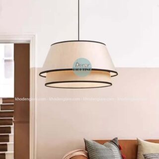 Đèn thả vải 2 tầng wabisabi