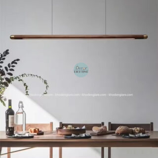 Đèn Thả Bàn Ăn Giả Gỗ DC005 – Tối Giản, Ấm Cúng & Sang Trọng