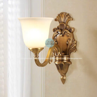 Đèn Tường Đồng Chao Thuỷ Tinh TD9127