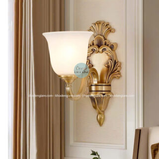 Đèn Tường Đồng Chao Thuỷ Tinh TD9127