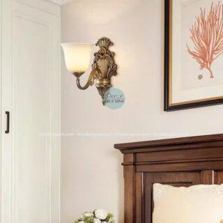 Đèn Tường Đồng Chao Thuỷ Tinh TD9127