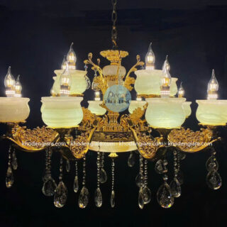 Đèn Chùm Đồng Cổ Điển Sang Trọng DC-8091