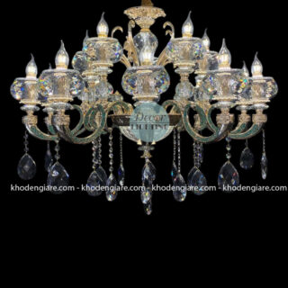 Đèn Chùm Pha Lê Emerald Crown DC-8104