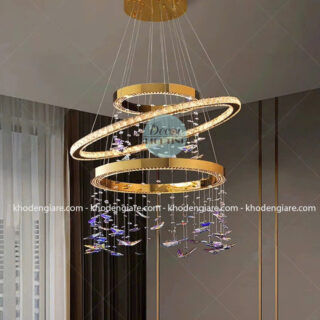 Đèn Thả Trang Trí Pha Lê Butterfly Spiral TDC1046
