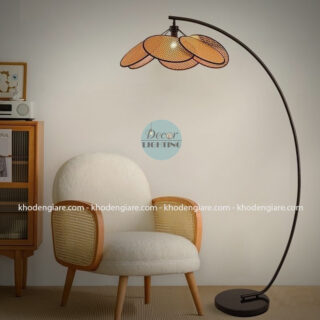 Đèn Sàn Câu Cá Mây Tre DCC022
