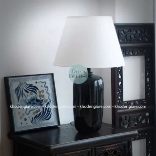Đèn bàn gốm phong cách đông dương DCB059