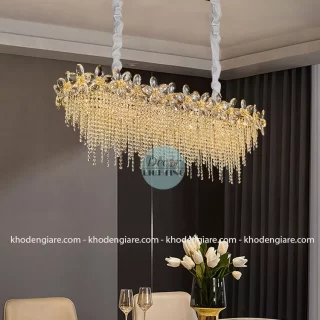 Đèn Chùm Pha Lê Dáng Dài DCP005L