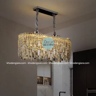 Đèn chùm bàn ăn pha lê tân cổ điển DCL035