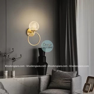 Đèn tường trang trí chao pha lê cao cấp DTC077B
