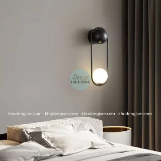 Đèn tường khung oval quả cầu thủy tinh DTC080