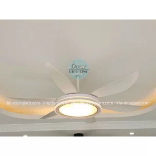Quạt trần trang trí phòng khách hiện đại tinh tế QD005