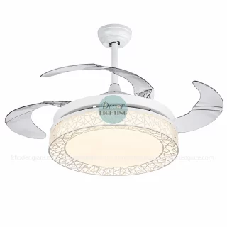 Quạt đèn phòng khách tối giản phong cách Bắc Âu QD014