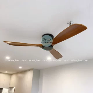 Quạt trần decor phòng khách tối giản hiện đại QD016