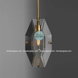 Đèn thả phòng ngủ bằng đồng phối pha lê TDC1083