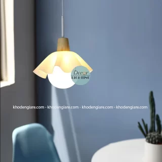 Đèn thả nghệ thuật hình bông hoa thủy tinh TDC1088